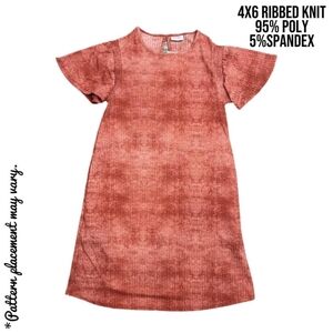 LuLaRoe Women's Mini Dress in Rust Red